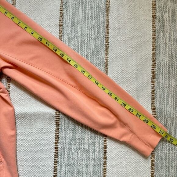 B. Draddy Russel Peach Long Sleeves Slash Pockets 1/4 Zip Pullover Men’s Size XL - Picture 5 of 8